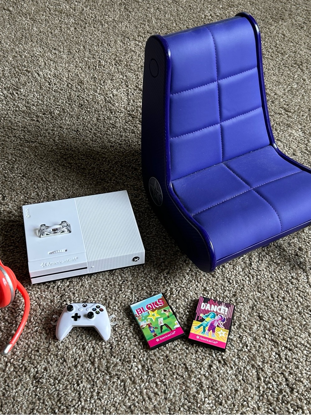 American Girl Xbox Gaming Set Retired